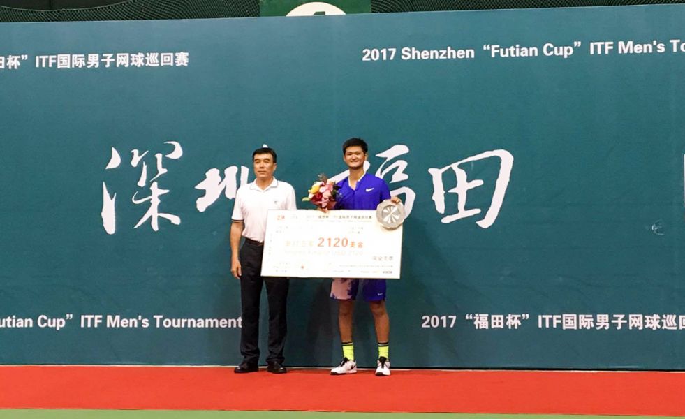 我國新生代好手吳東霖在ITF深圳F2未來賽奪得亞軍，排名可望躍進。（圖／海碩整合行銷提供）