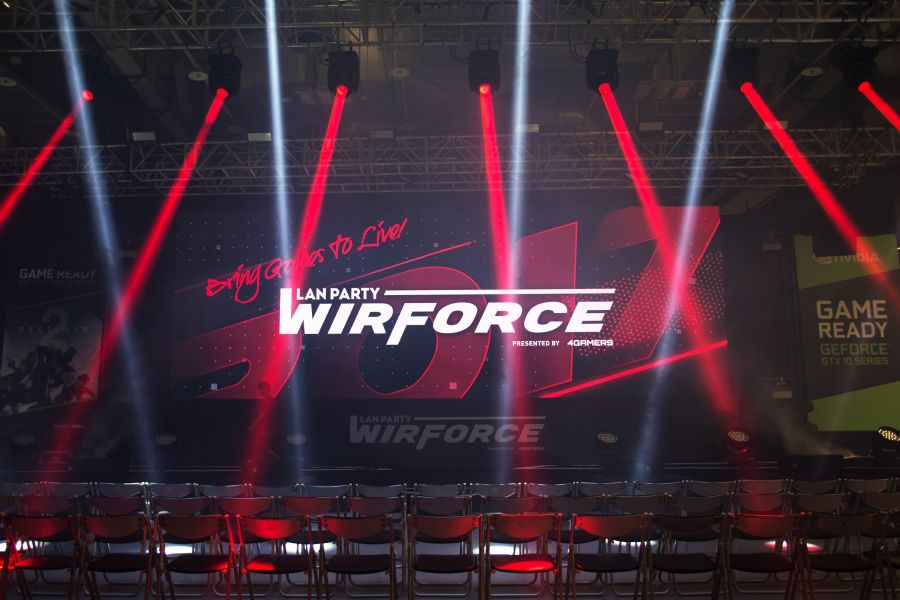 WirForce 2017打造3大互動舞台、8大對戰區域，眾多精彩活動80小時日夜不停歇。