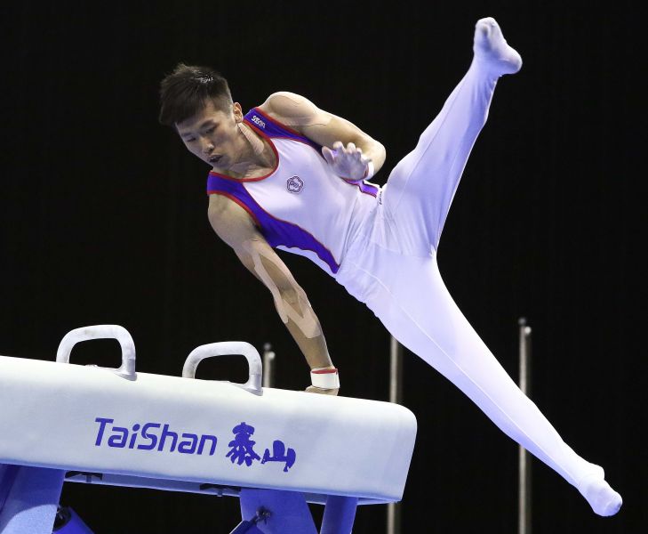 世大運競技體操測試賽，中華臺北隊李智凱有不俗表現。圖/大會提供