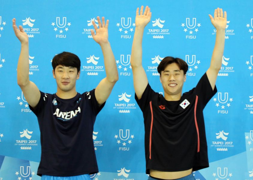 世大運跳水測試賽，男子十米冠軍由韓國選手拿下。圖/大會提供