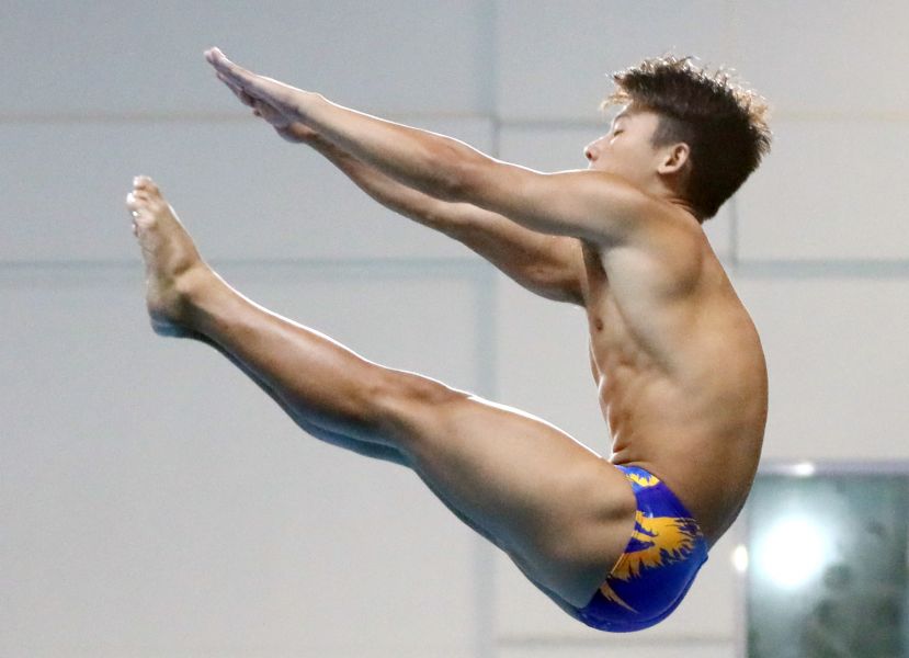 中華臺北跳水選手林昀蒂在世大運跳水測試賽出賽。圖/大會提供