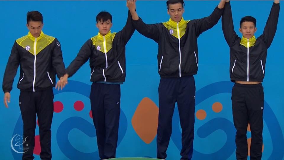 中華四泳士破大會紀錄奪金。中華民國游泳協會