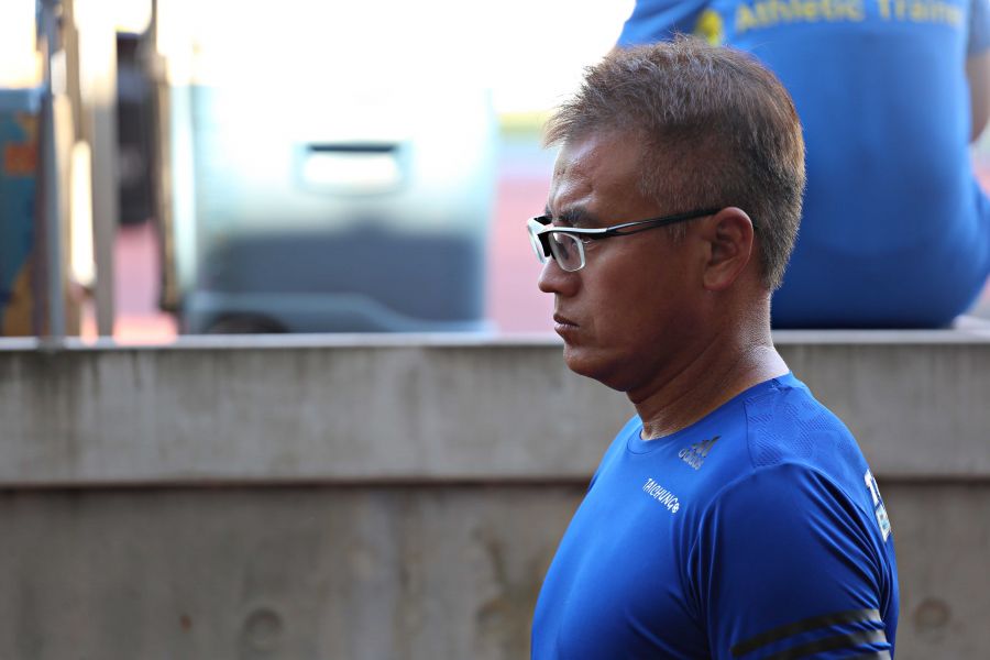 台中藍鯨總教練堀野博幸。中華民國足球協會提供