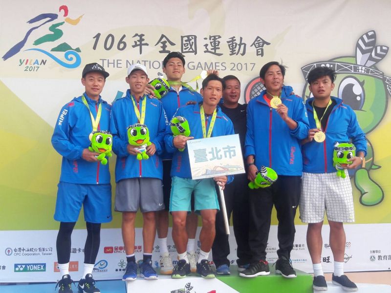 台北市男網團隊勢力無人能敵。李天助攝