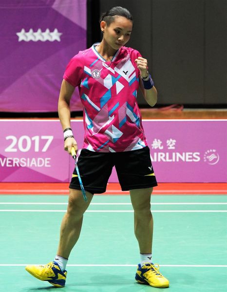 順利拿下比賽，晉級香港羽賽四強的台灣女單戴資穎／資料照片
