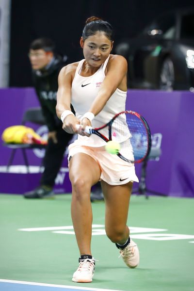王雅繁經驗稍欠缺吞敗。WTA臺灣公開賽大會提供
