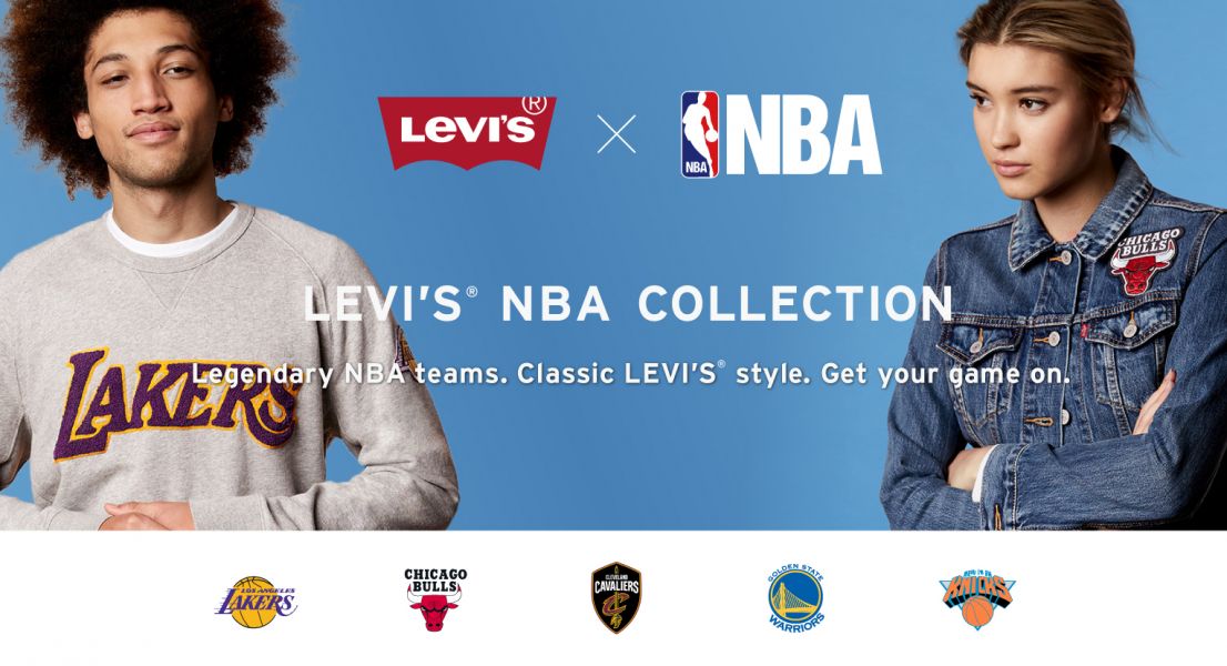 LEVI'S®為向籃球運動致敬，推出經典丹寧夾克與年輕男女大熱單品衛衣。圖/LEVI'S®提供