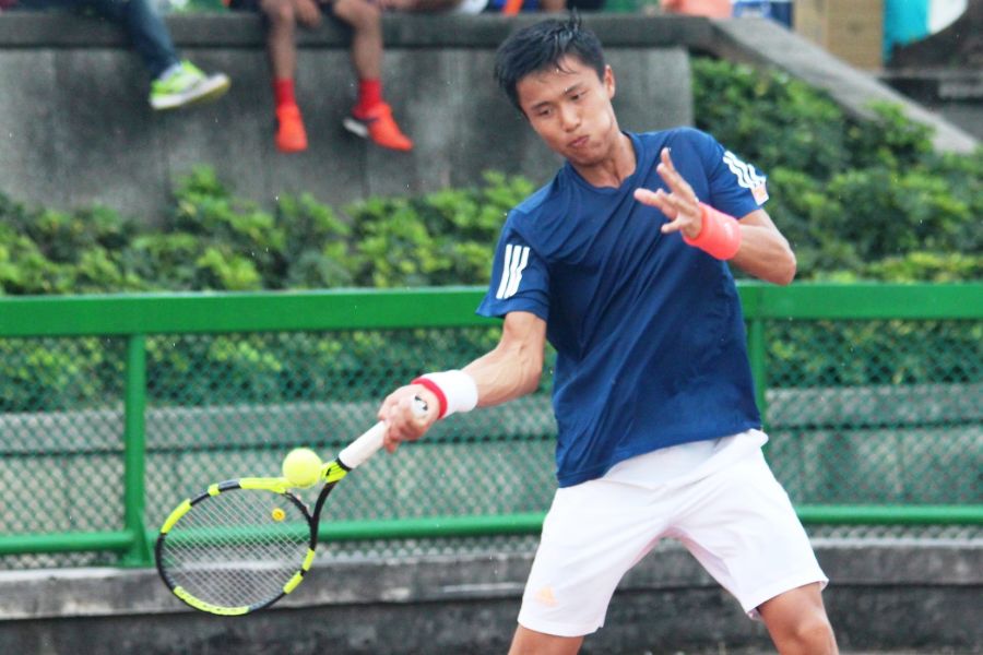 網球新星李冠毅帶病為新北市出征。中華民國網球協會提供