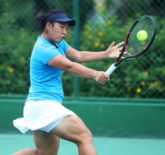 梁恩碩成台灣史上第四位闖進大滿貫青少女雙打決賽的台將。資料照片
