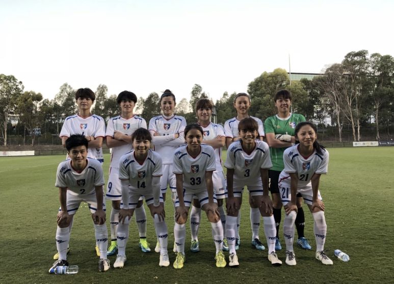 中華女足提前為亞運備戰移訓日本。中華民國足球協會提供