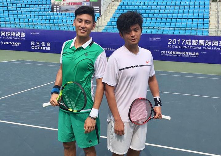 彭賢尹(左)／謝政鵬連兩周晉決賽。資料照片