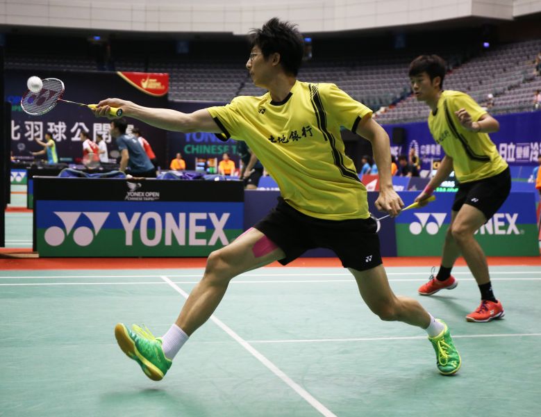 台灣男雙陳宏麟（左）王齊麟首晉紐羽賽冠軍戰／資料照片