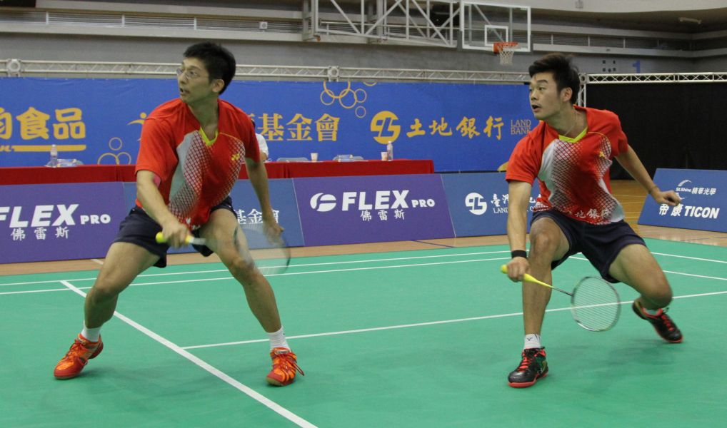 台灣男雙陳宏麟（左）王齊麟直闖中國大師羽賽冠軍戰／資料照片