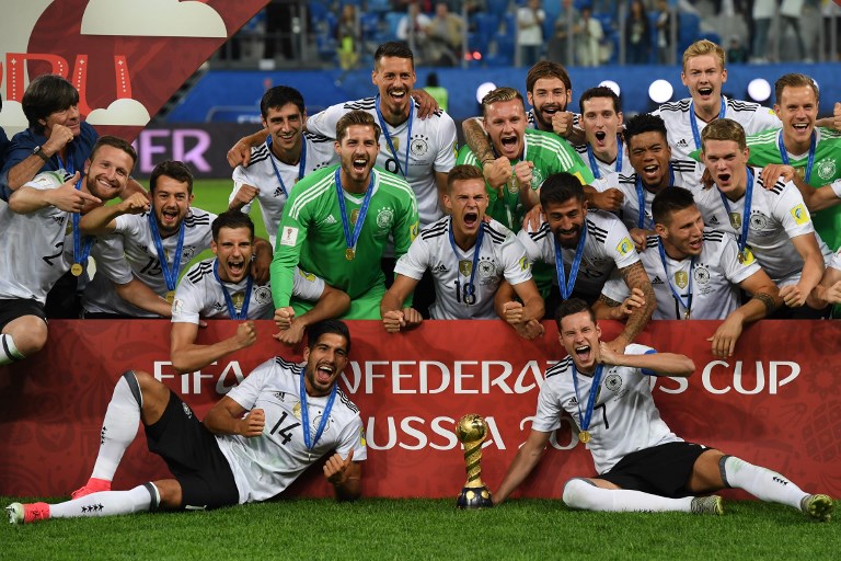 德國隊奪得洲際國家盃冠軍。法新社