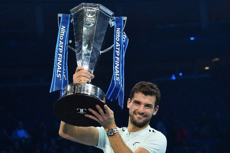 迪米卓夫成為近19年來第一位在ATP年終總決賽封王的菜鳥球員。法新社