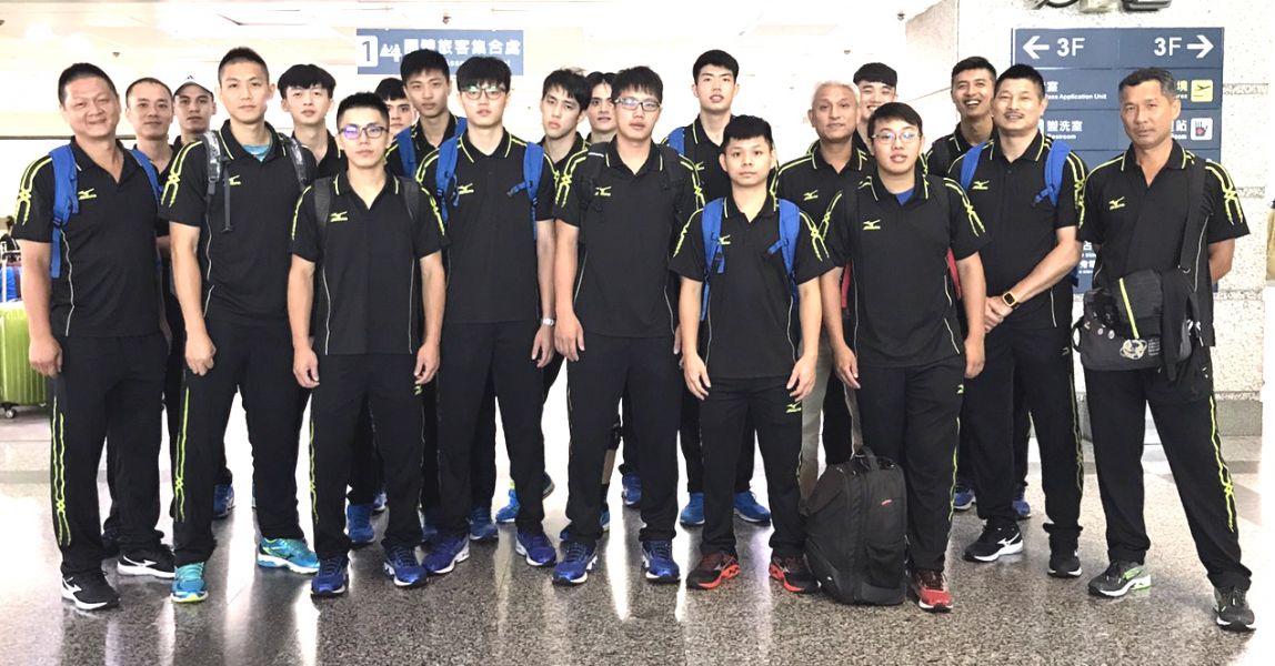 中華男排隊今天早上啟程前往越南，角逐亞洲俱樂部男排賽。