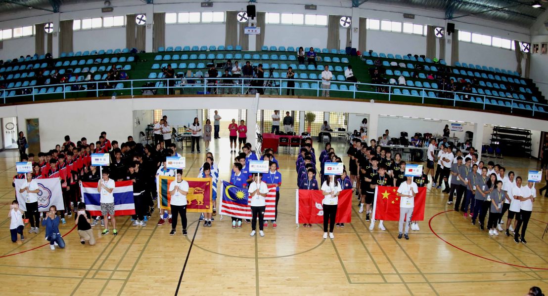 第三屆亞洲U19暨U16歲四人制合球錦標賽開幕。林嘉欣／攝影。