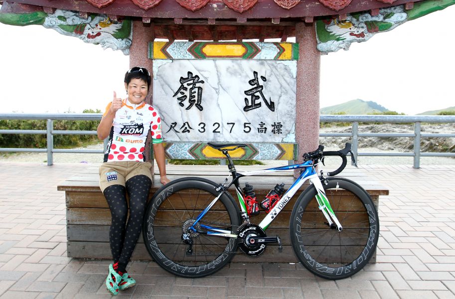 2013、2015台灣登山王女子組冠軍日本與與那嶺惠理。中華民國自行車騎士協會／提供。