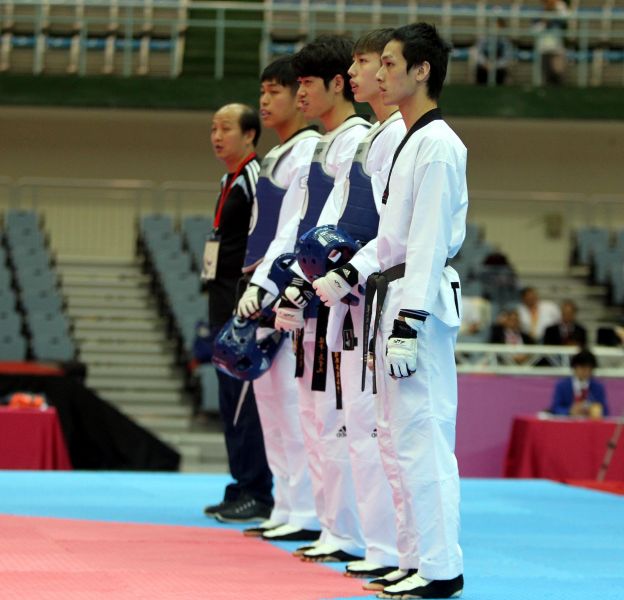 中華B隊獲男子團體對打賽金牌。2017臺北世大運組委會／提供。