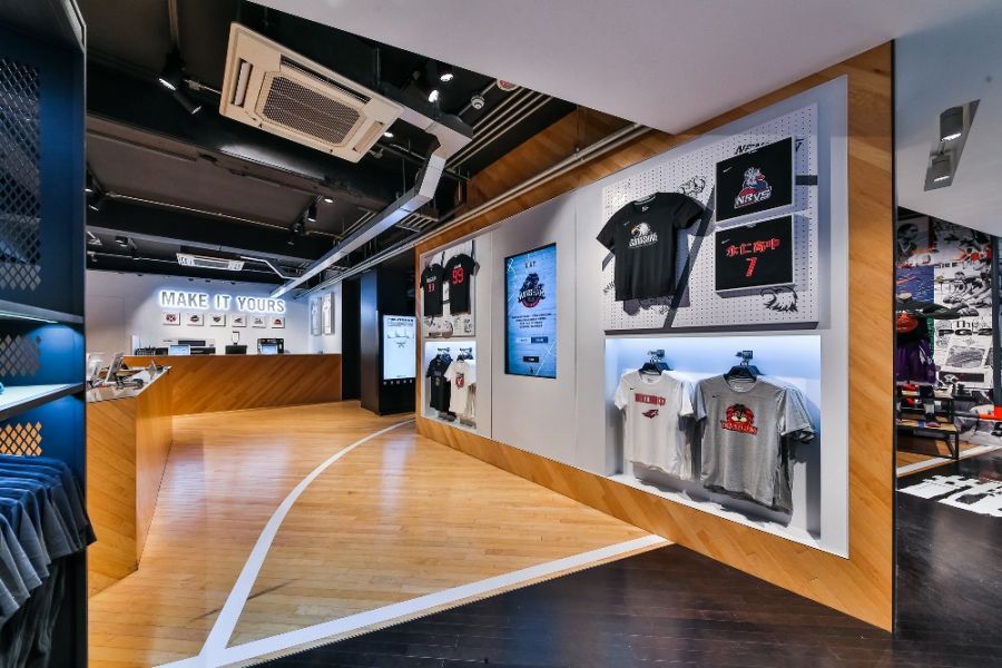HBL 熱血應援店_摩曼頓花花Nike Jordan 籃球體驗店-HBL客製化TEE。Nike提供