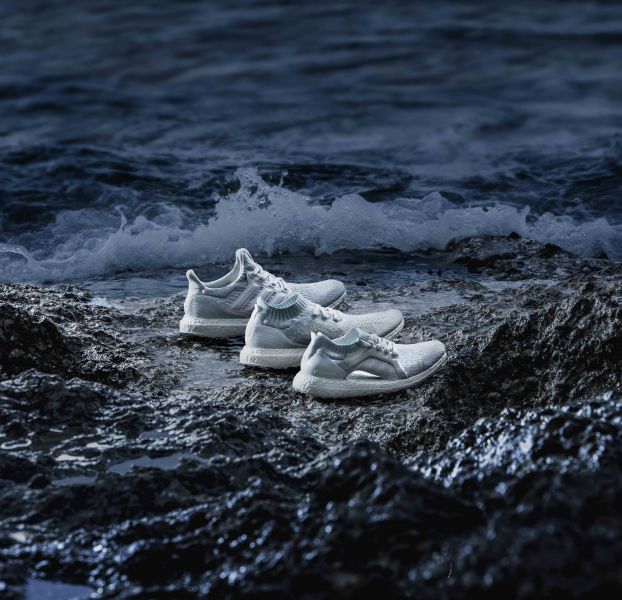 adidas UltraBOOST x Parley全新純白配色，呼籲民眾關注珊瑚白化危機。