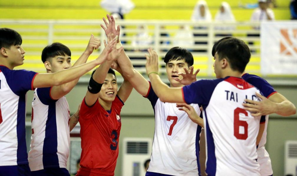 中華隊以分組亞軍之姿晉級亞洲男排錦標賽八強。圖／亞排聯。