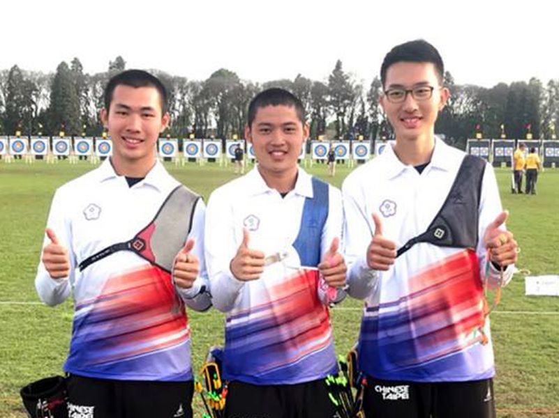 中華青少年射箭隊闖進世青少射箭賽團體賽金牌戰。射箭協會／提供。