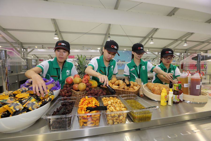 世大運選手村招募了700名實習生進駐。台北世大運執委會提供