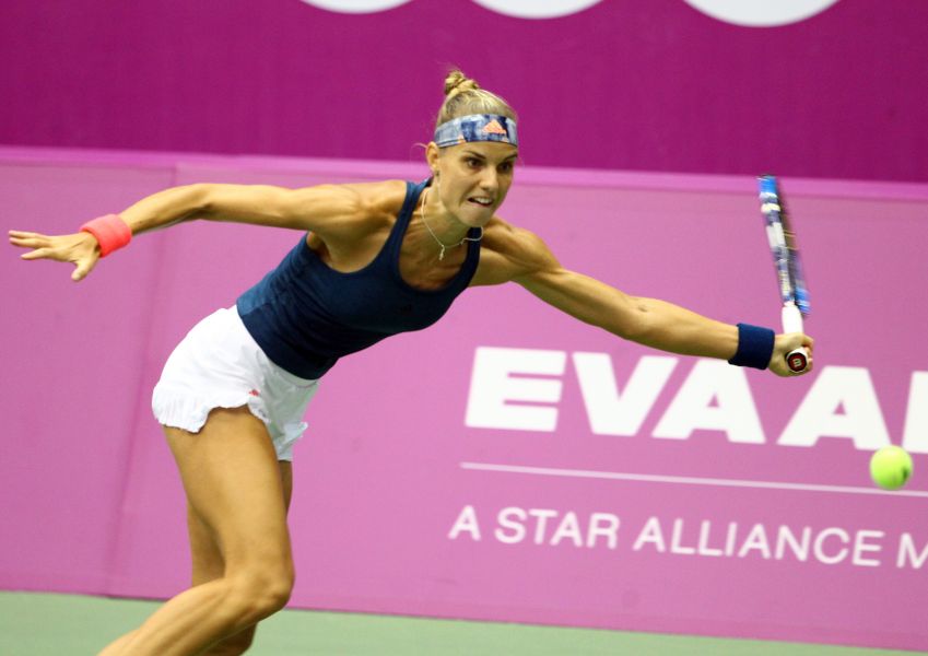 荷蘭蘿絲今爭第一個WTA賽冠軍。李天助攝