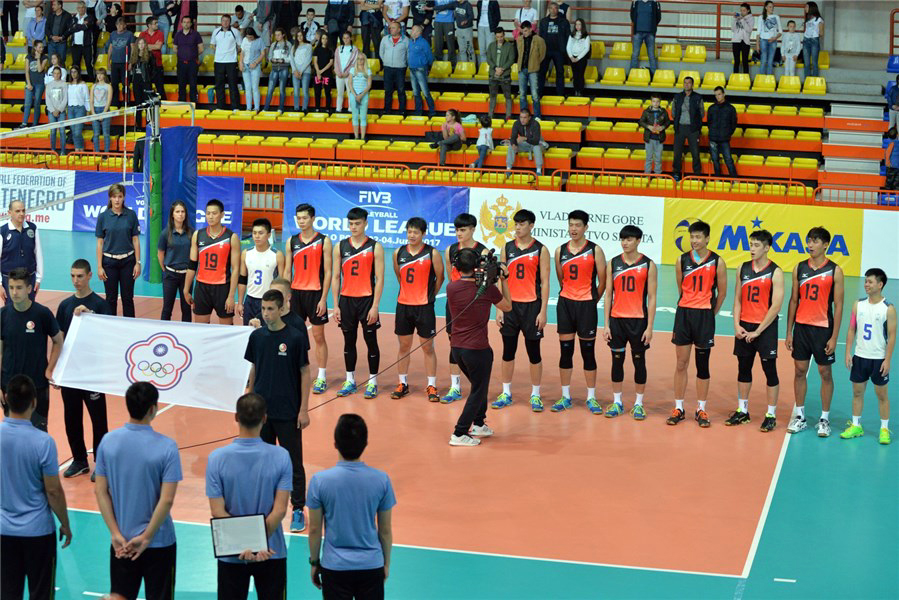 中華男排隊23時戰突尼西亞，全力拚本屆世界男排聯賽第一勝。圖／FIVB。