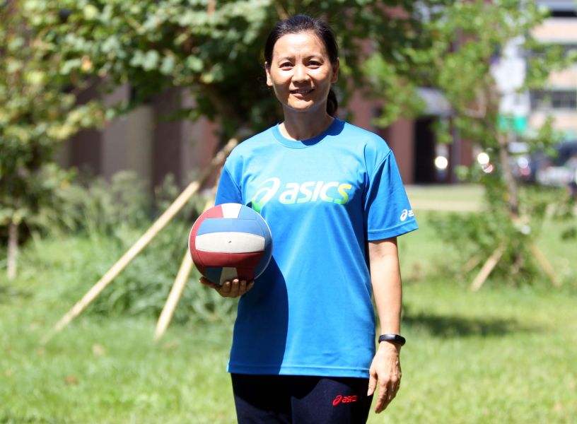 盧桂貞很感念排球給她的一切。林嘉欣／攝影。