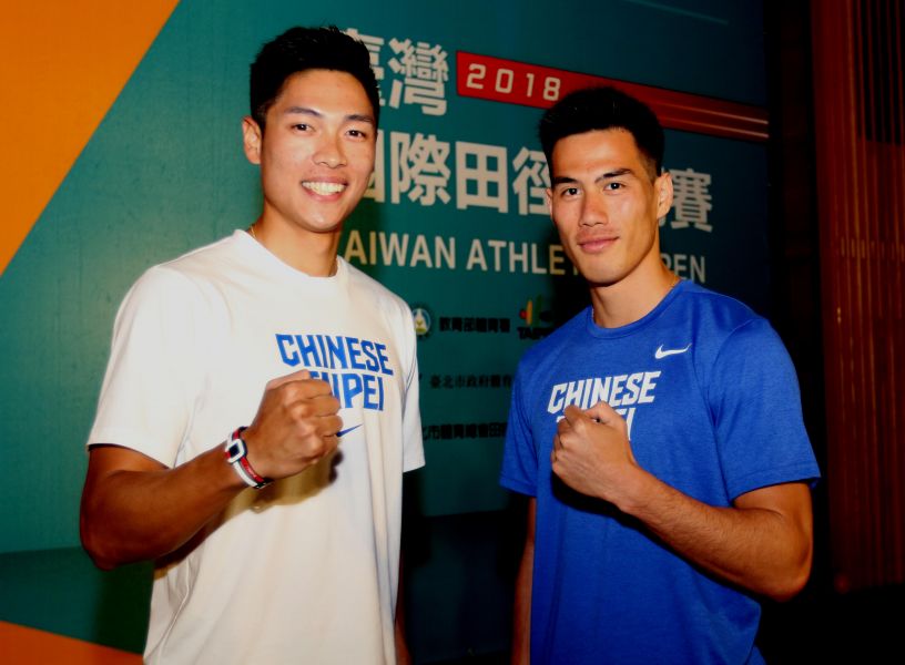 陳傑(左)和楊俊瀚有信心把獎牌留在台灣。林嘉欣／攝影。