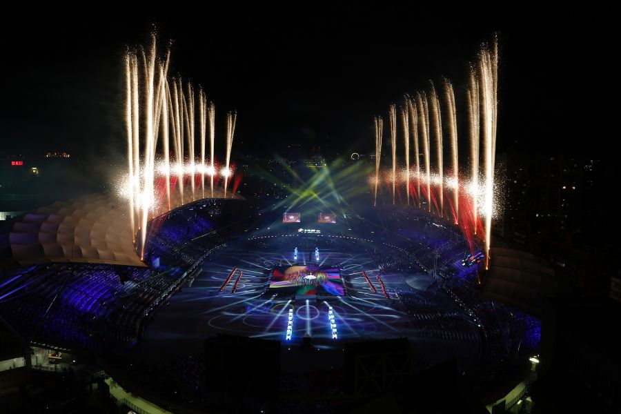 撇開出場問題，台北世大運的開幕表演頗獲好評。台北世大運執委會提供