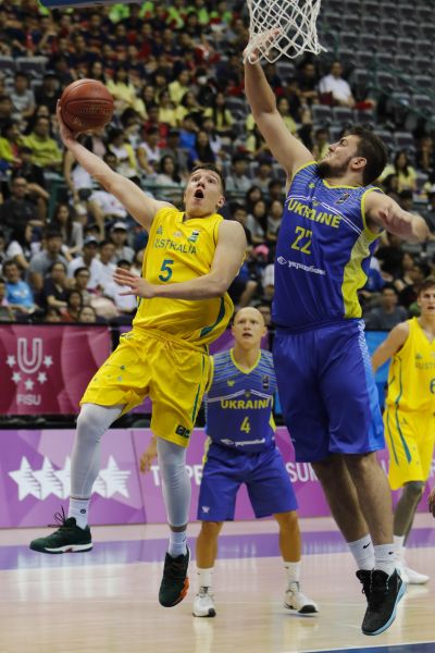 臺北世大運男籃賽，澳洲VASILJEVIC_Dejan收下全場最高的28分。圖/台北世大運執委會提供