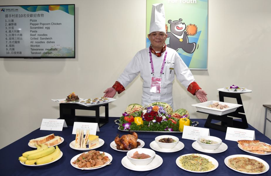 選手村最受歡迎的台灣美食前三名依序為鹽酥雞、牛肉麵和蔥油餅。圖/2017世大運組委會提供