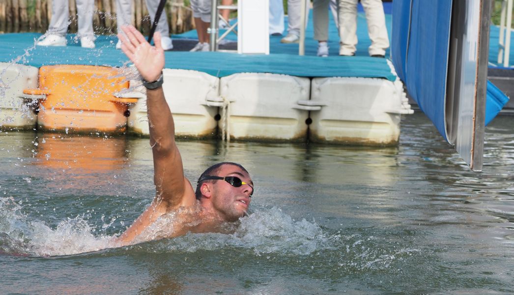 游泳男子10公里馬拉松金牌得主義大利Paltrinieri先前已拿下800、1000公尺自由式金牌。圖/2017世大運組委會提供