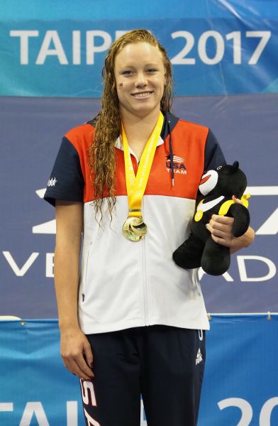 美國女子游泳選手Ella_Eastin。圖/2017世大運組委會提供
