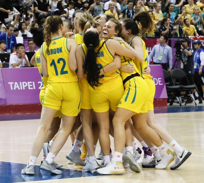 澳洲拿下臺北世大運女子籃球金牌。圖/2017世大運組委會提供