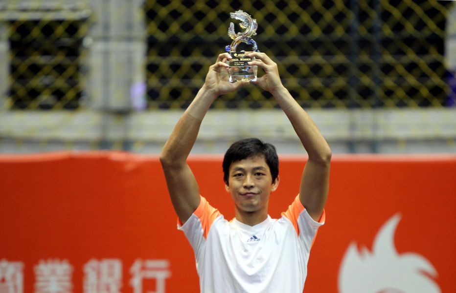 盧彥勳在華國三太子挑戰賽，開心笑納第27冠。林嘉欣／攝影。