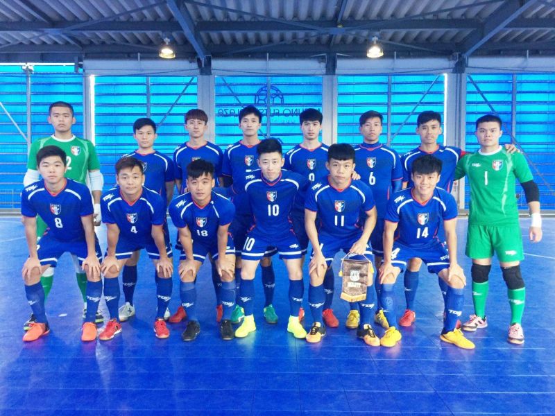 赴日集訓的中華5人制足球隊。中華民國足球協會提供