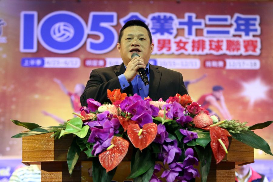 王貴賢連任中華民國排球協會理事長。資料照片  林嘉欣／攝影。