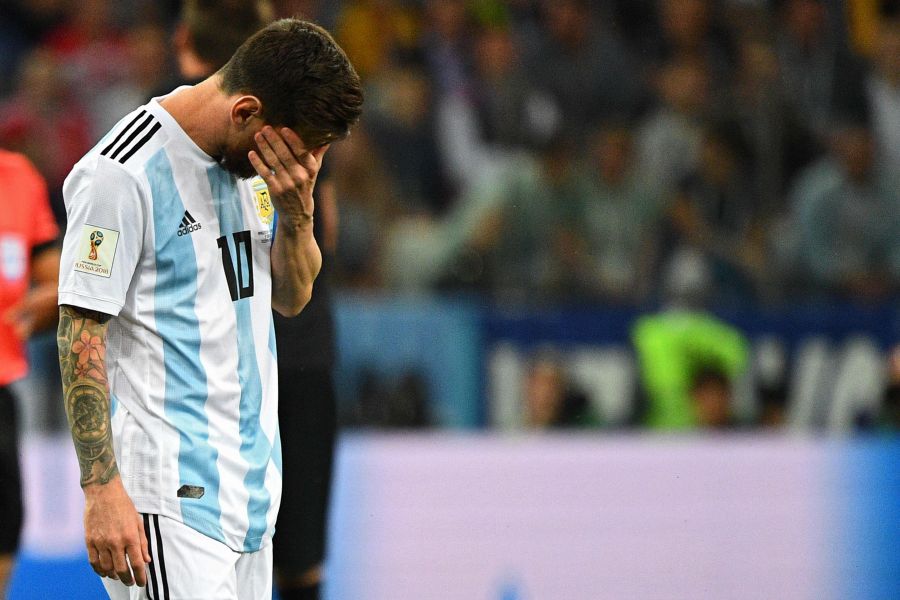 阿根廷晉級16強機會渺茫。法新社