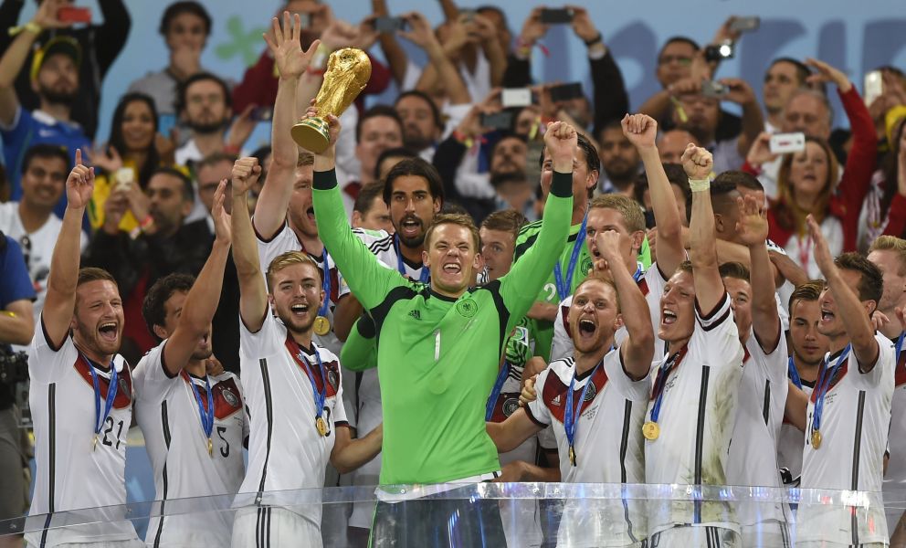 尋求衛冕的德國隊也是冠軍的大熱門之一。法新社