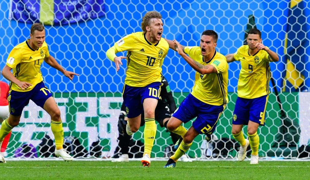 瑞典1球險勝。法新社