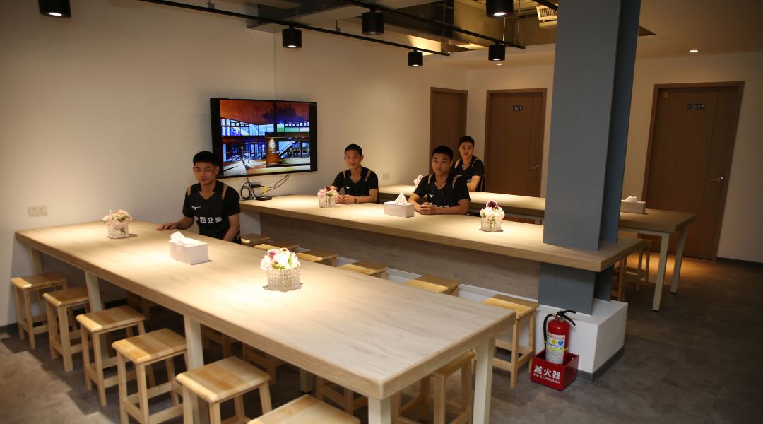 「中租陽光活力館」設有專屬餐廳，讓選手們備感新奇／李天助攝
