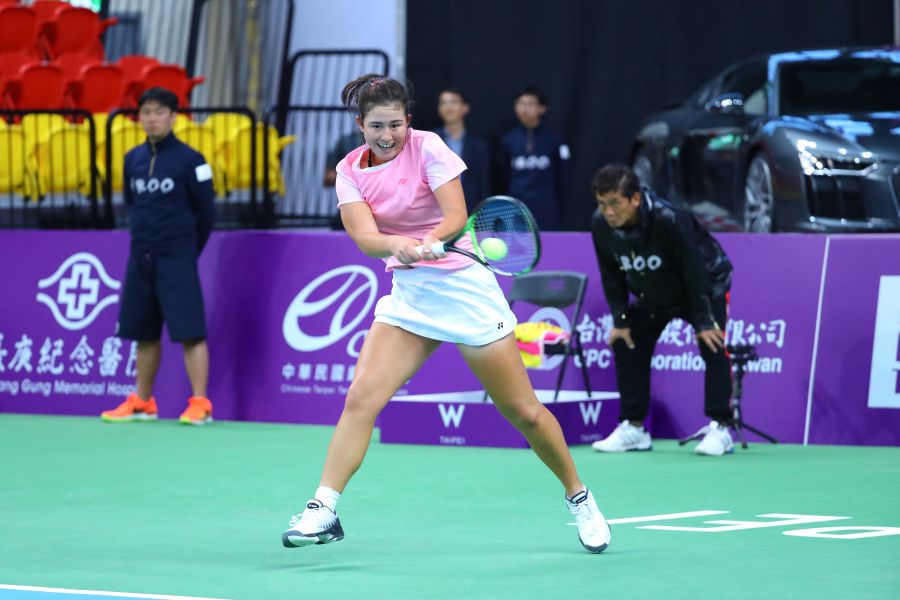 葛蘭喬安娜打出大將之風。WTA臺灣公開賽大會提供