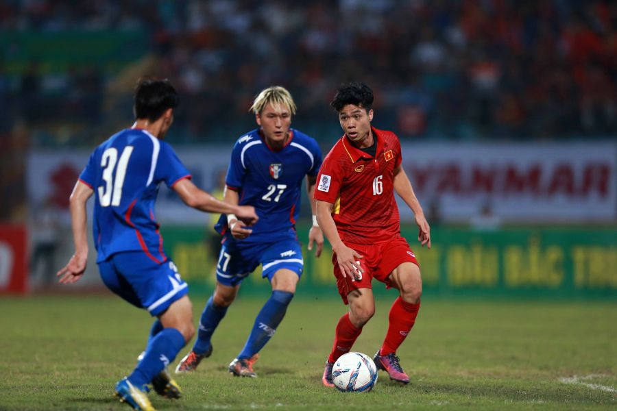 台灣男足友誼賽表現令人讚賞。中華民國足球協會提供