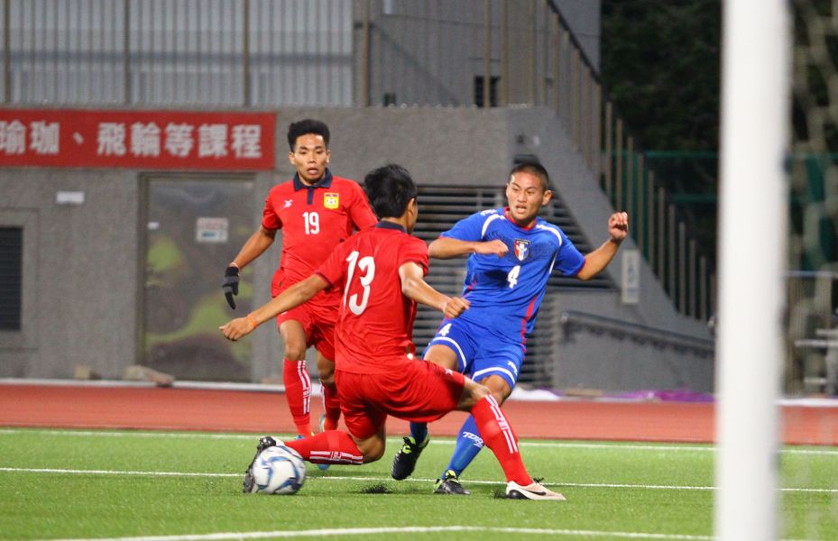 馮少祺射進中華隊第一個進球。中華民國足球協會提供