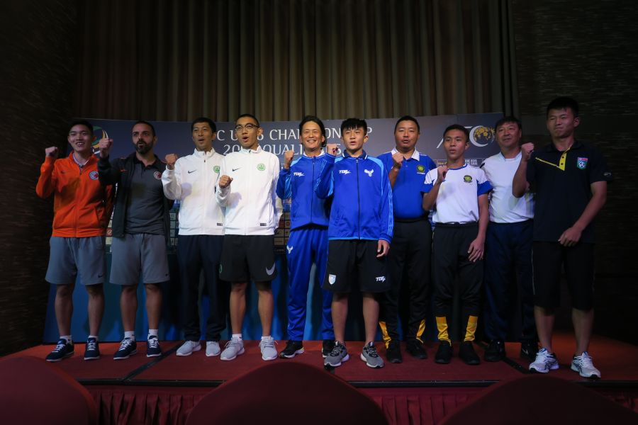 U16男足各隊大集合。中華民國足球協會提供