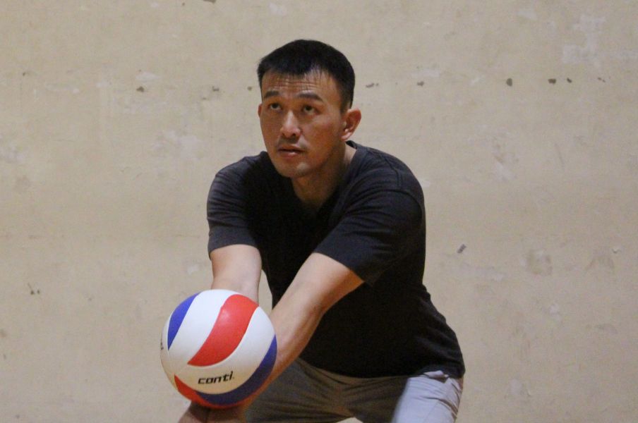 林顯丞目前是臺北教育大學排球隊教練。梁紀淳攝